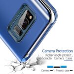 Luxury Mirror Clear View Standing Flip Cover For Apple iPhone / Samsung