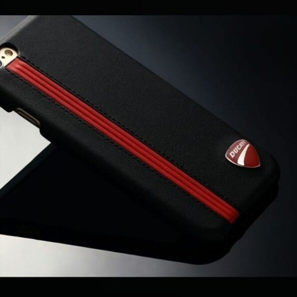 Luxury Leather Fighter Series Back Cover For Apple iPhone (Black)-2