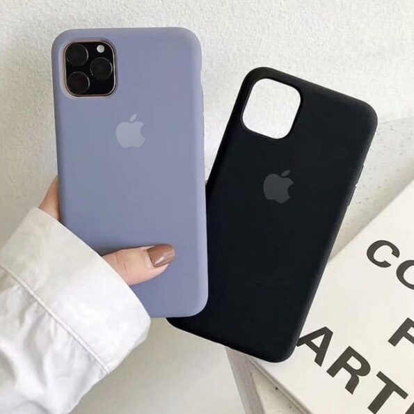 Apple iPhone Logo Matte Silicone Back Cover For iPhone 11 Pro / 11 Pro Max