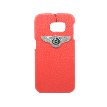 Fashion Luxury Bentley Logo Leather Back Cover For Samsung Galaxy S6 Edge