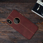 Vorson ® Lexja Series Double Stitch Leather Back Cover For iPhone / Samsung