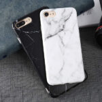 QY Marble Back Cover For Apple iPhone 11 Series (Black)