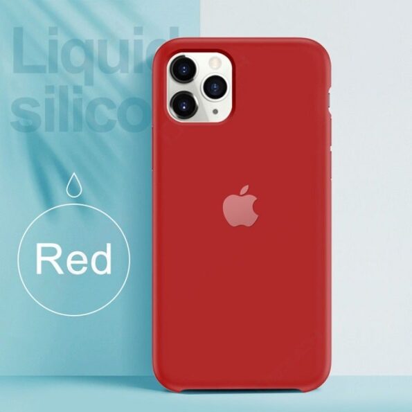 Apple iPhone Logo Matte Silicone Back Cover For iPhone 11 Pro / 11 Pro Max