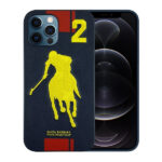 Santa Barbara Polo Garner Series Leather Back Cover For iPhone (Blue)