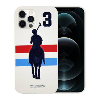 Santa Barbara Polo Garner Series Leather Back Cover For iPhone (White)