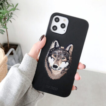 Luxury Savana Series Wolf Back Cover For Apple iPhone