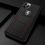 Ferrari ® Genuine Leather Crafted Limited Edition Case for iPhone (Black)