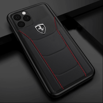 Ferrari ® Genuine Leather Crafted Limited Edition Case for iPhone (Black)