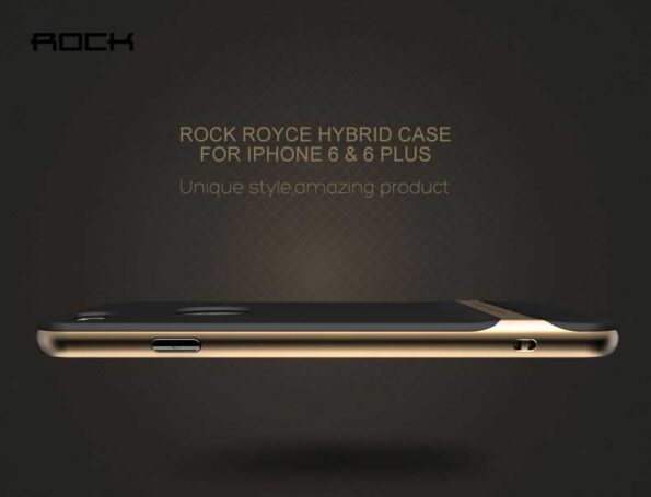 Rock ® Royce Ultra-Thin Dual Metal Soft / Silicon Back Cover For Sansung Galaxy S6