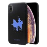 Luxury Umbra Series Genuine Leather Back Cover For Apple iPhone XR (Black)