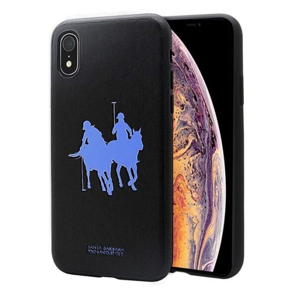 Luxury Umbra Series Genuine Leather Back Cover For Apple iPhone XR (Black)