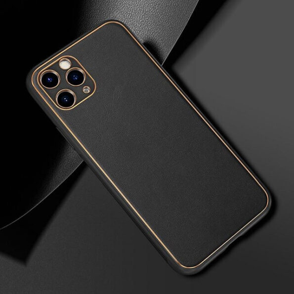 Luxury Leather Plating With Camera Protection Cover For iPhone 13 Series-8