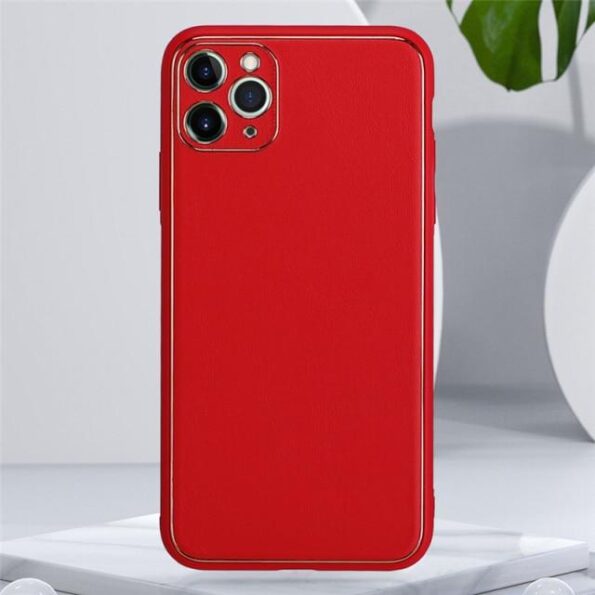 Luxury Leather Plating With Camera Protection Cover For iPhone 13 Series-4
