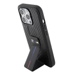 iPhone 15 Pro BMW Carbon Design Leather Case with Grip Stand_3-600×600