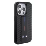 iPhone 15 Pro BMW Carbon Design Leather Case with Grip Stand_3-600×600