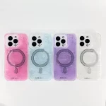 iPhone 15 Pro Dier Colour Magnetic Magsafe Gliter Mobile Case-7