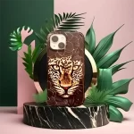 GENISS Lion Face Phone Cover for iPhone 15 Pro