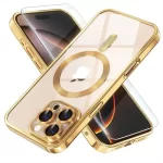 Phone 16 Pro Max Luxury MagSafe Transparent Phone Cover with Camera Lens Protection-2