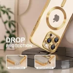 Phone 16 Pro Max Luxury MagSafe Transparent Phone Cover with Camera Lens Protection-2