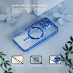 Phone 16 Pro Max Luxury MagSafe Transparent Phone Cover with Camera Lens Protection-2