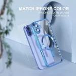 iPhone 16 Luxury MagSafe Transparent Phone Cover with Camera Lens Protection