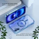 iPhone 16 Luxury MagSafe Transparent Phone Cover with Camera Lens Protection