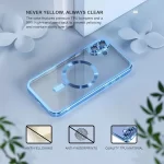 iPhone 16 Luxury MagSafe Transparent Phone Cover with Camera Lens Protection