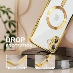 iPhone 16 Luxury MagSafe Transparent Phone Cover with Camera Lens Protection