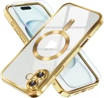 iPhone 16 Luxury MagSafe Transparent Phone Cover with Camera Lens Protection