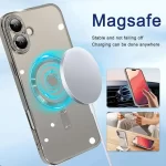 iPhone 16 Luxury MagSafe Transparent Phone Cover with Camera Lens Protection