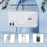 iPhone 16 Luxury MagSafe Transparent Phone Cover with Camera Lens Protection