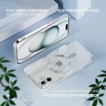 iPhone 16 Luxury MagSafe Transparent Phone Cover with Camera Lens Protection