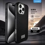 iPhone 16 Pro Carbon Design metal lens protection Phone Cover-2